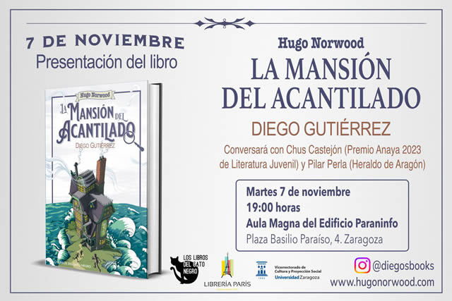  Diego Gutiérrez presenta 'Hugo Norwood. La mansión del acantilado'